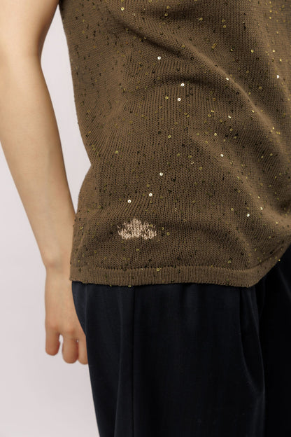 Топ "Сияй" V вырез | оливковый